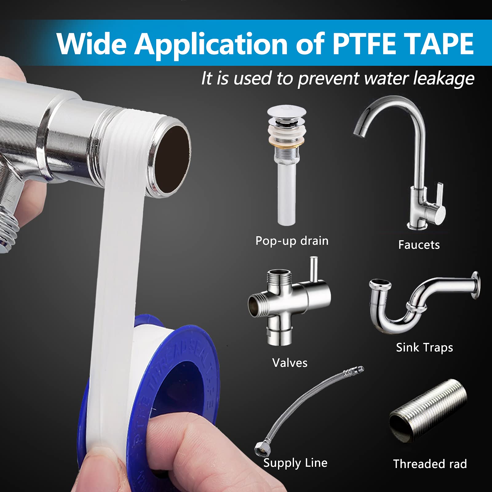 LED Shower Head with Handheld, High Pressure Shower Head with Hose, Holder & PTFE Tape etc, 3 Water Temperature-Controlled Water Saving Filtered Shower Head for Dry Hair& Skin